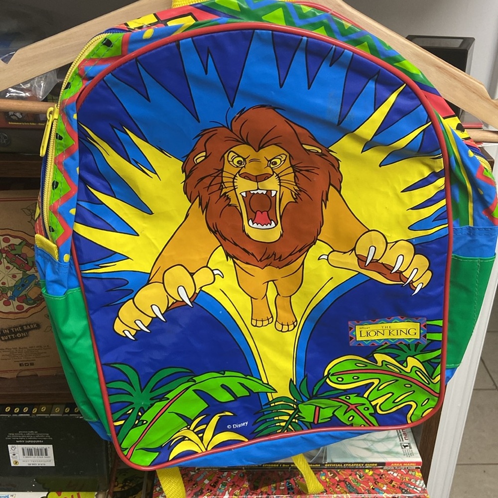 Vintage 90’s Disney The Lion King Kid’s Backpack - Picture 2 of 8
